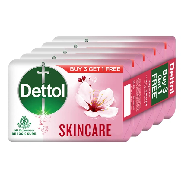 Dettol Skincare Soap - 75G X 4U - (Buy 3 Get 1 Free)